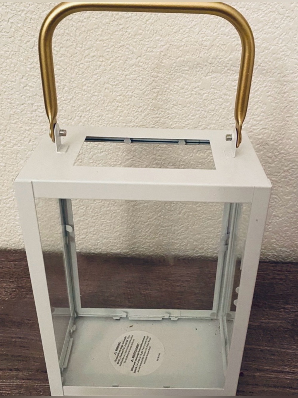 Pier 1 Lantern 6”L x 3.5”W x 8”H